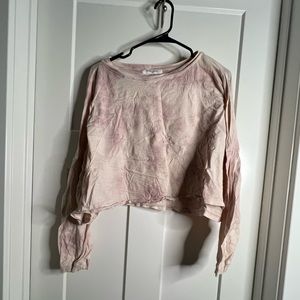Pink Dyed Crop Top